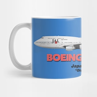 Boeing B747-400 - Japan Airlines "Old Colours" Mug